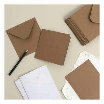 Kraft Cards 5 x 5 Inches 50 Pack
