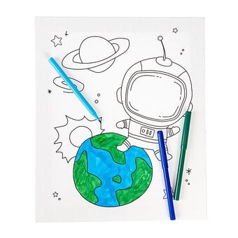 Spaceman Colour-in Canvas image number 4