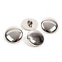 Hemline Silver Metal Blazer Button 4 Pack image number 1