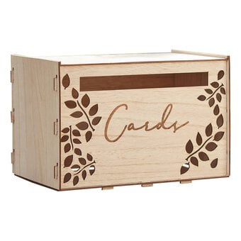 Ginger Ray Wooden Wedding Card Box