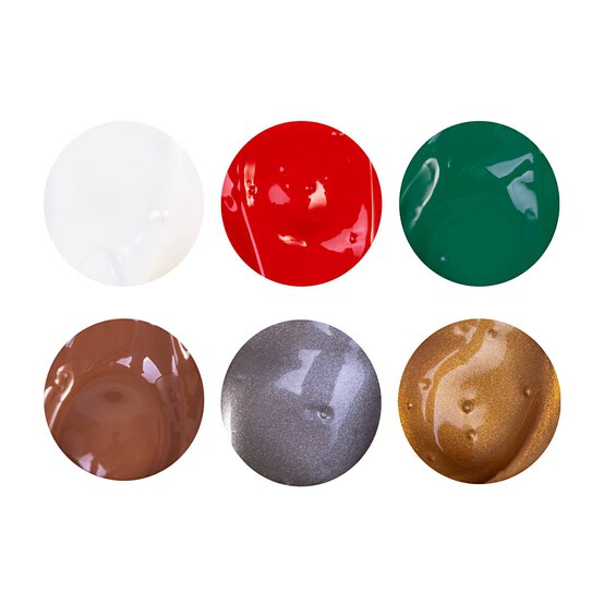 Christmas Acrylic Craft Paints 5ml 6 Pack image number 4