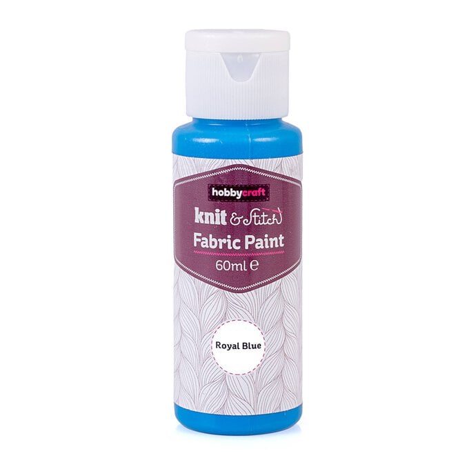 Royal Blue Fabric Paint 60ml image number 1