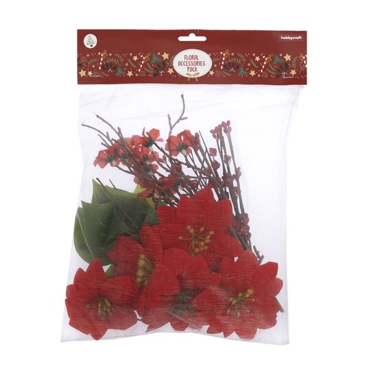 Christmas Floral Accessories Pack image number 4