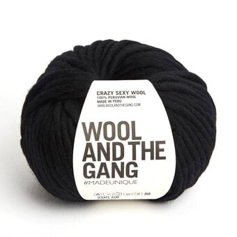 Wool and the Gang Space Black Crazy Sexy Wool 200g 
