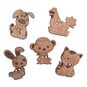 Trimits Wooden Animal Buttons 5 Pieces image number 1
