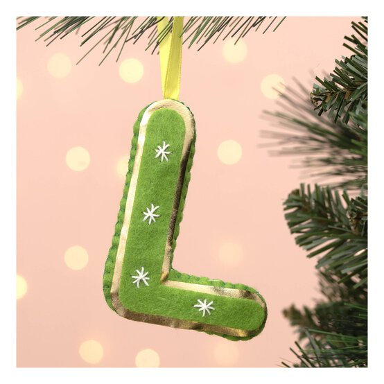 Hanging Felt Letter L Decoration image number 1