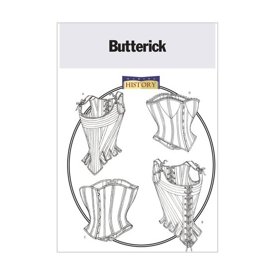Butterick Stays and Corsets Sewing Pattern B4254 (12-16) image number 1