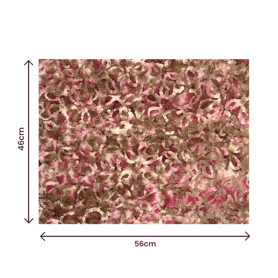 Pink Batik Cotton Fat Quarters 4 Pack image number 6