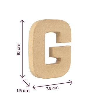 Mini Mache Letter G 10cm image number 4