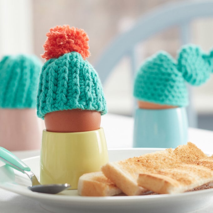 How to Crochet Cactus Egg Cosies image number 1