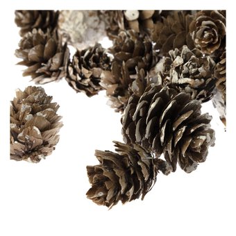 Small White Wash Pinecones 110g