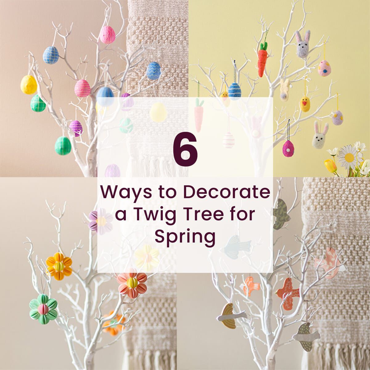 Spring Theme Tree 5 Creative Twig Tree Decorating Ideas for Spring | Hobbycraft
