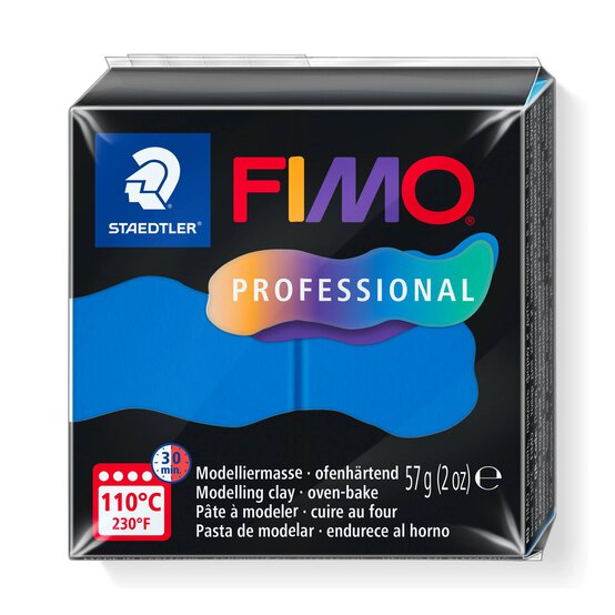 Fimo Professional True Blue Modelling Clay 57g image number 1