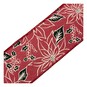 Red Poinsettia Wire Edge Printed Ribbon 63mm x 3m image number 3