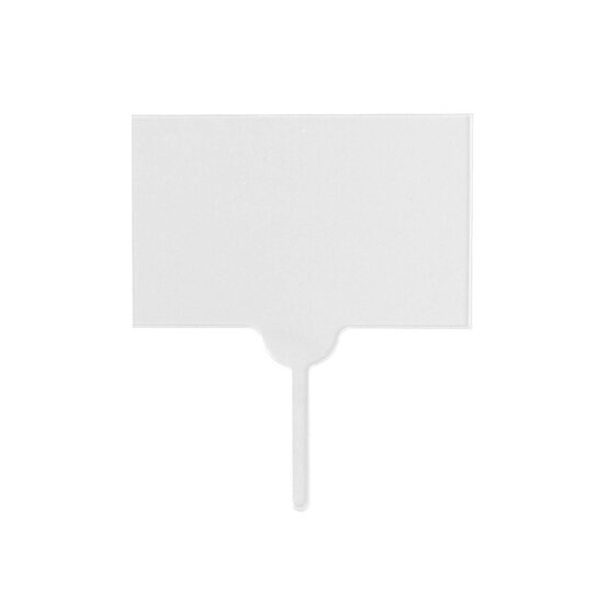 Clear Rectangle Acrylic Cake Toppers 6cm x 7cm 5 Pack image number 2