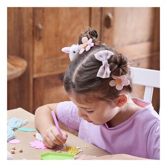 Pink Easter Hair Clips 8 Pack