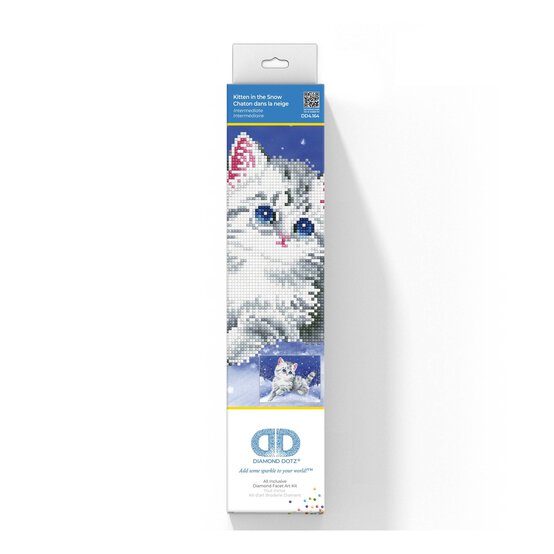 Diamond Dotz Kitten in the Snow Kit 35.5cm x 28cm image number 2