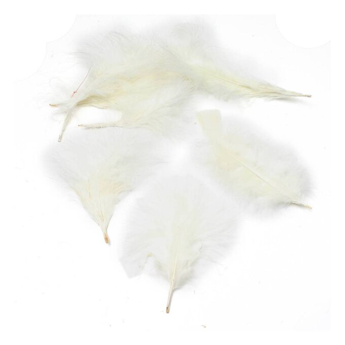 Ivory Marabou Feathers 3g image number 1