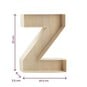 Wooden Fillable Letter Z 22cm image number 4
