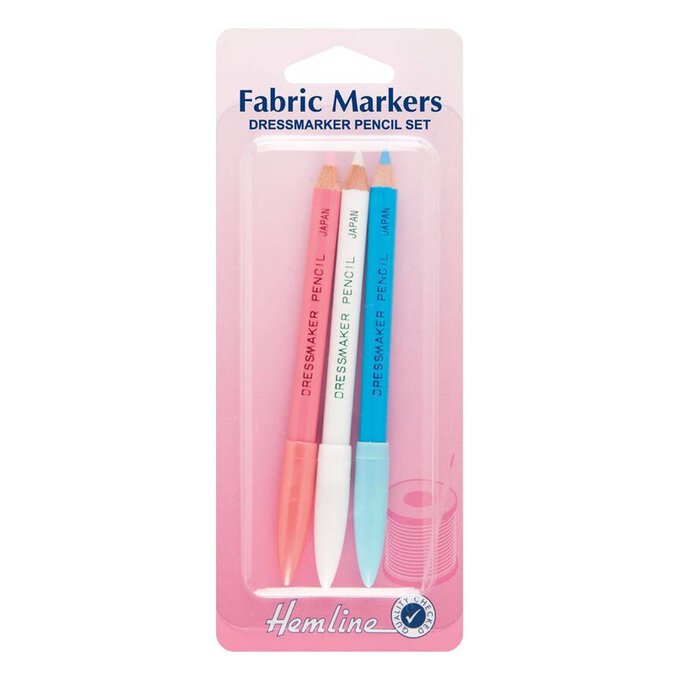 Hemline Fabric Markers Dressmaker Pencil Set 3 Pack