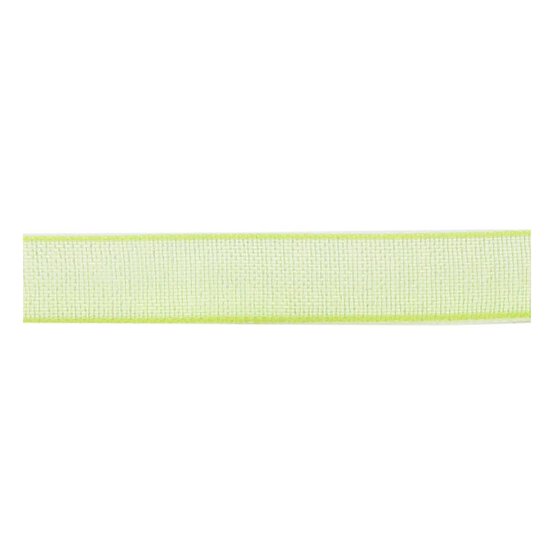 Lime Organdie Ribbon 6mm x 8m image number 2