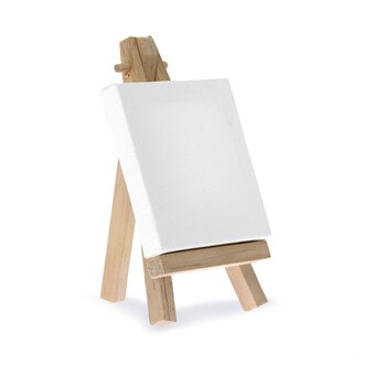 Valuecrafts Mini Easel and Canvas Set
