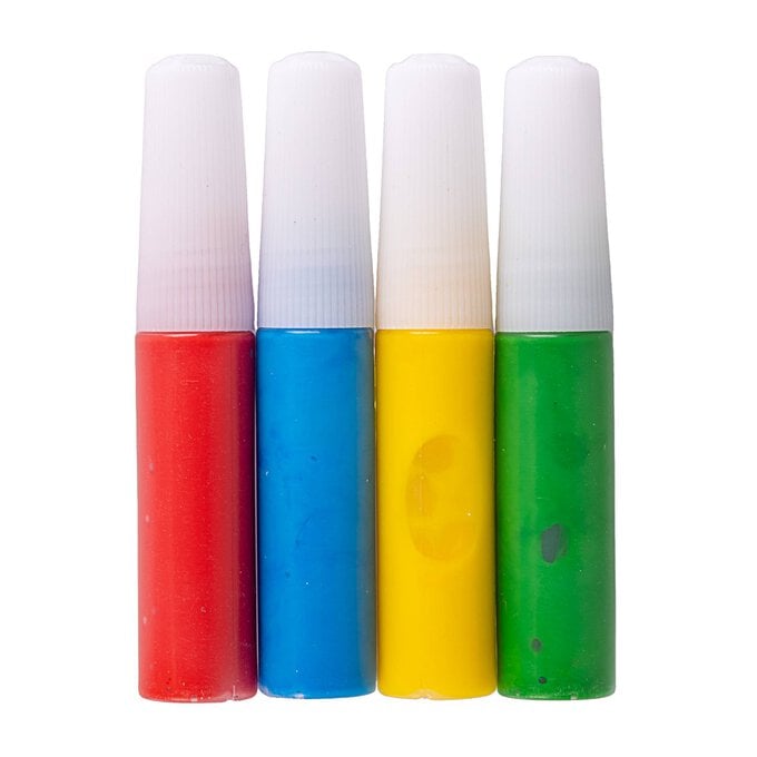 Primary Colour Suncatcher Paint Pens 6ml 4 Pack image number 1