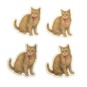 Cat with Bow Card Toppers 4 Pack image number 1