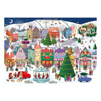 Ravensburger Christmas Town Jigsaw Puzzle 1000 Pieces