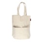 Natural Cotton Tote Shopping Bag with Pocket 38cm x 42cm x 10cm image number 2
