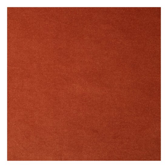 Rust Cotton Velvet Fabric by the Metre image number 2