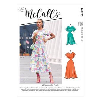 McCall’s Vanessa Dress Sewing Pattern M8175 (16-24)
