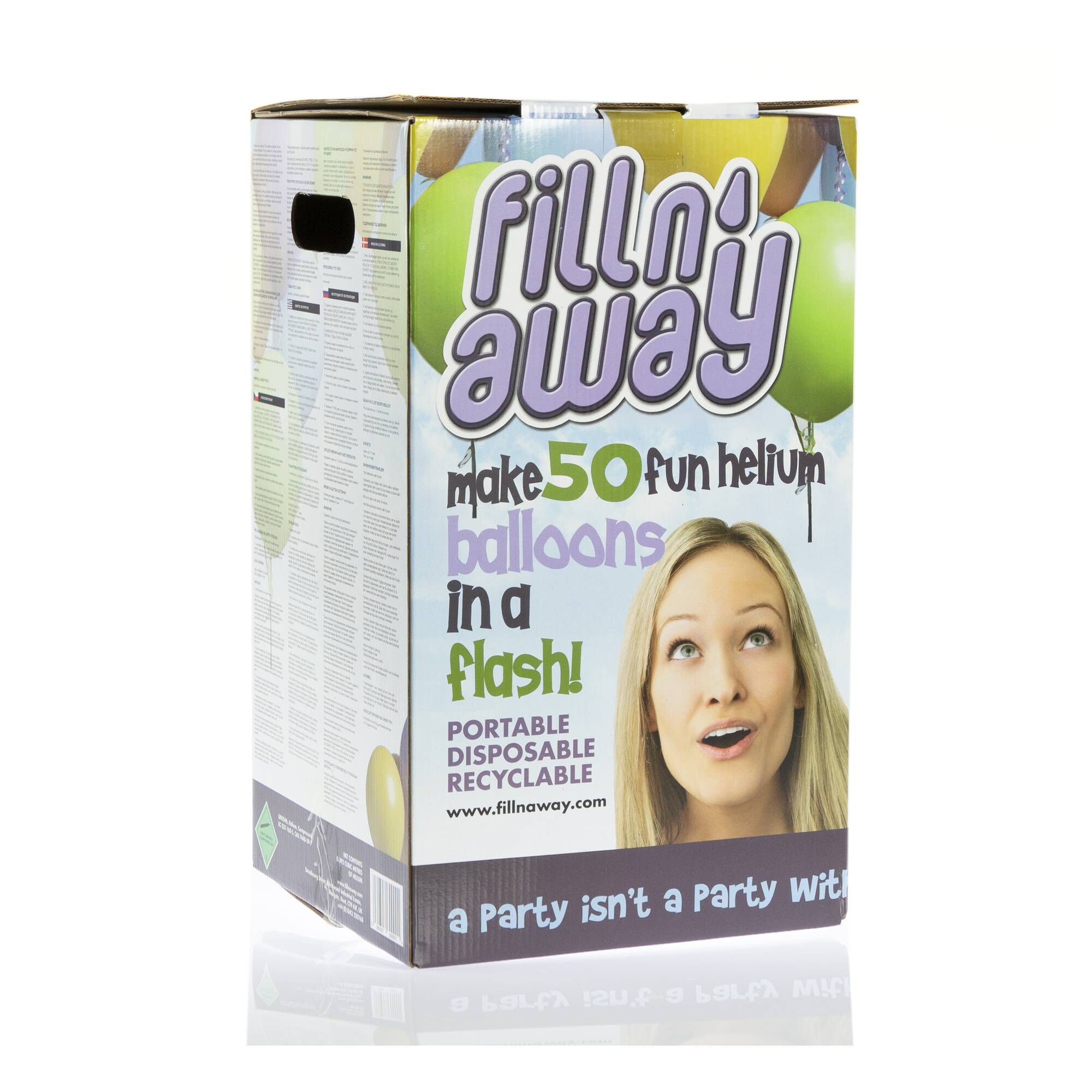 Fill 'N' Away 50 Balloon Helium Canister Hobbycraft