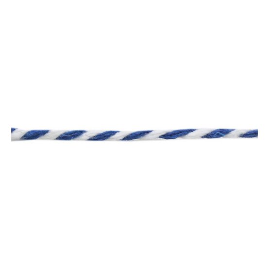 Royal Blue and White Knot Cord 2mm x 8m image number 2