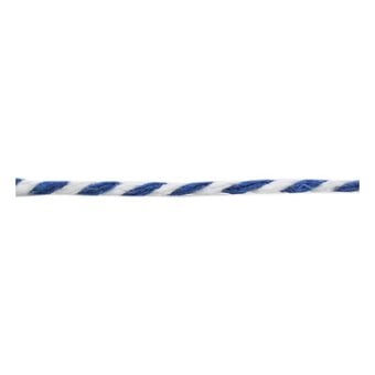 Royal Blue and White Knot Cord 2mm x 8m image number 2