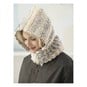 FREE PATTERN Lion Brand Thick and Quick Cosy Bobble Hood L60312 image number 1