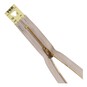 YKK Dark Beige Brass Jeans Zip 18cm image number 1