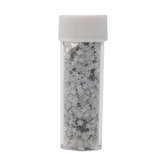 PME Silver Star Edible Glitter Shapes 1g image number 3