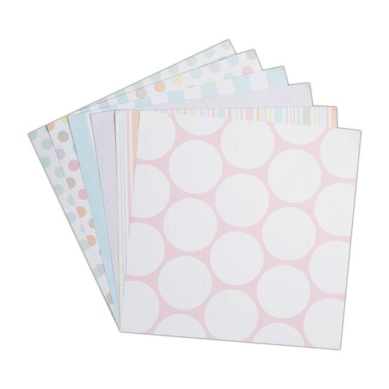 Papermania Pastel Spots and Stripe Paper Pad 6 x 6 Inches 18 Sheets image number 2