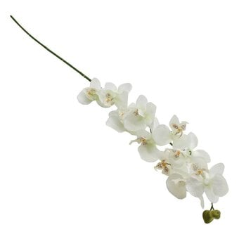 Cream Orchid Spray 80cm image number 2