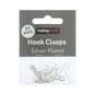 Silver-Plated Hook Clasps 18mm 20 Pack image number 1