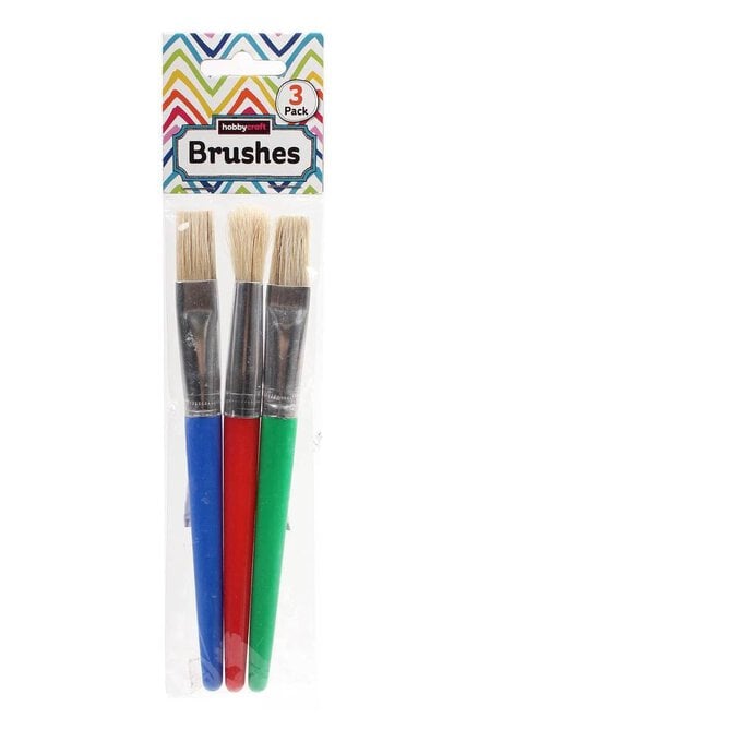 Kids Paint Brush Set 3 Pack