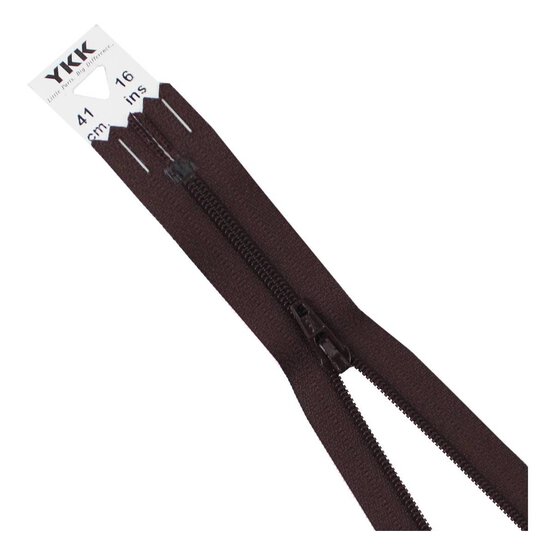 YKK Brown Dress and Skirt Zip 41cm image number 1