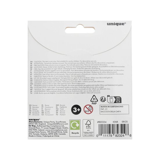 Happy Birthday Banner 1.8m image number 4