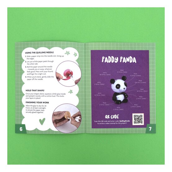 Oh My Craft! Paddy Panda Paper Quilling Kit image number 3