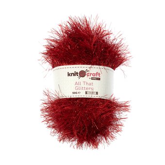 Knitcraft Red All That Glitters Yarn 50g