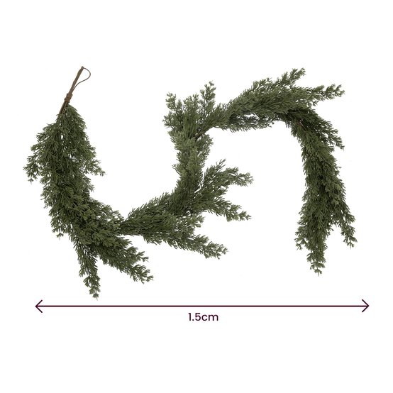 Artificial Green Leaves Garland 1.5m image number 4