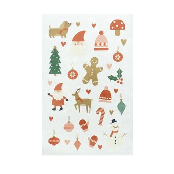 Heart Christmas Sticker Sheet