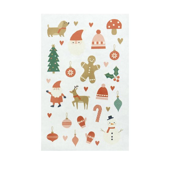 Heart Christmas Sticker Sheet image number 1