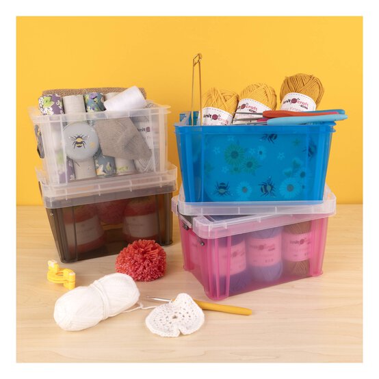 Whitefurze Allstore 1.7 Litre Transparent Blue Storage Box image number 5